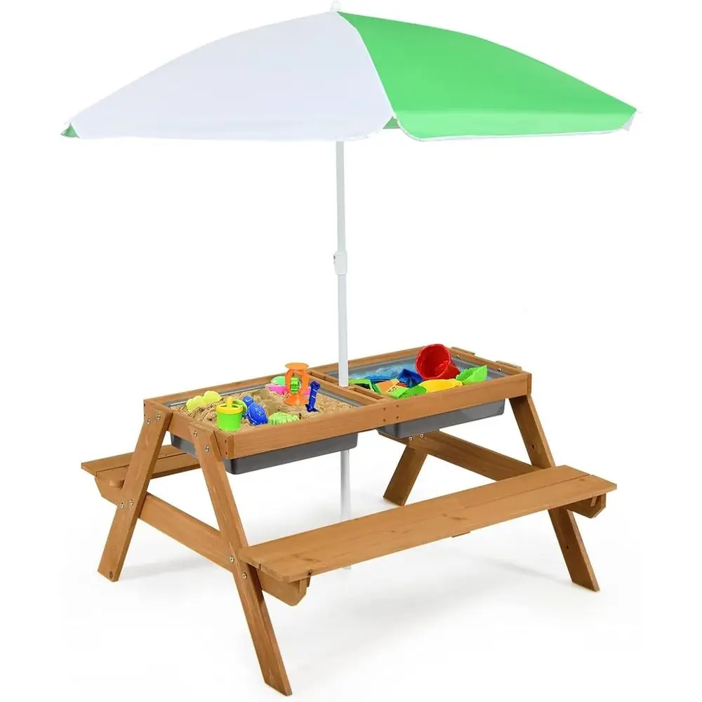 Table de pique-nique 4-en-1 en - Kids Outdoor Furniture Set avis et prix