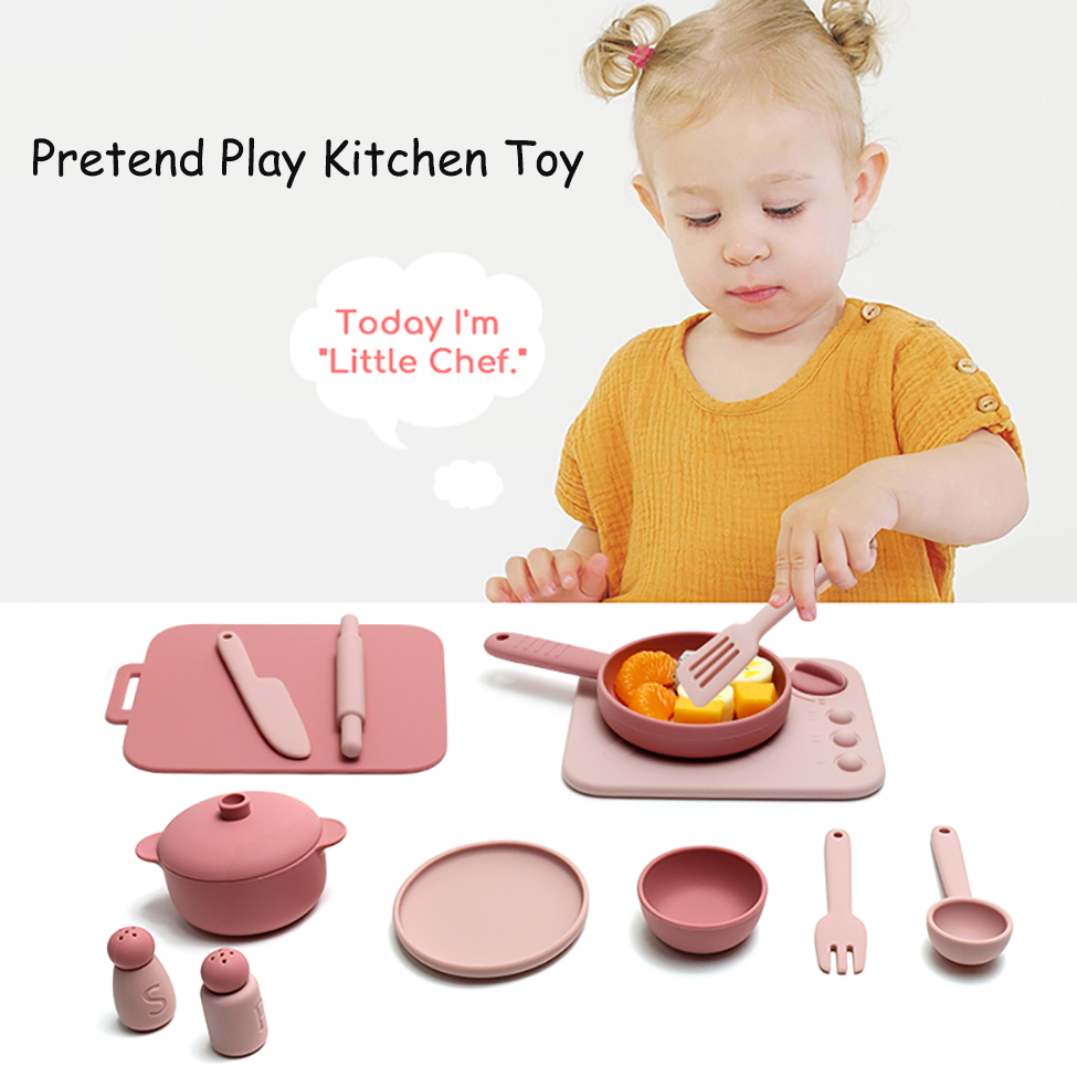Ensemble de 13 pièces en silic - Kids Outdoor Kitchen Accessories avis et prix